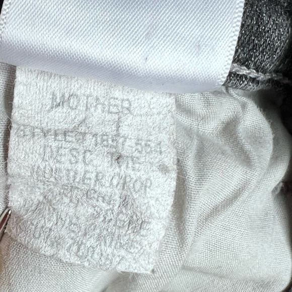 Mother Hustler Crop Step Chew Jeans Sz 27 Scene of the Crime Black Denim - Picture 11 of 14